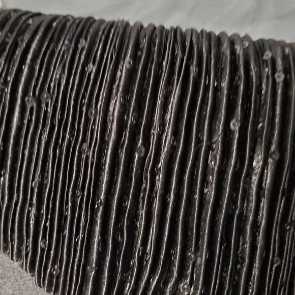 Bijoux Terner Black Formal evening bag silver chain strap small inside pocket - Picture 6 of 12